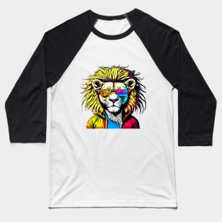 Roaring Style: A Lion's Selfie in the Concrete Jungle Baseball T-Shirt